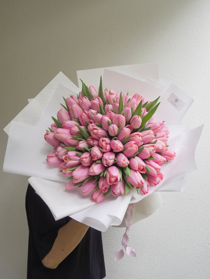 99 Pink Tulips
