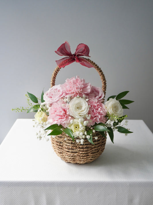 MD - Pink Carnation Basket