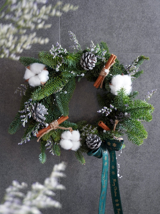 White Christmas Wreath