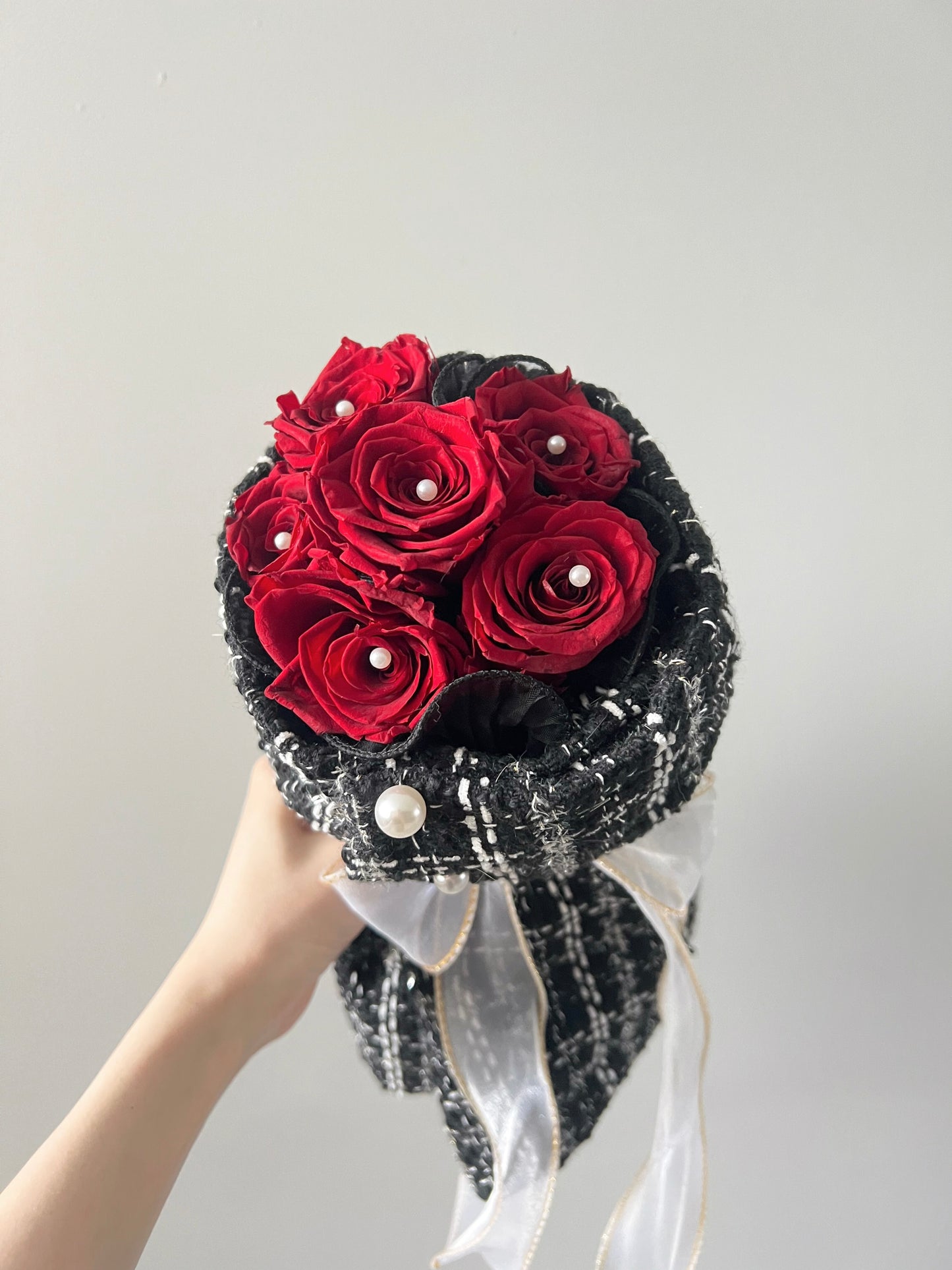 Preserved Roses in Tweed