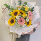 Yellow Theme Freestyle Bouquet